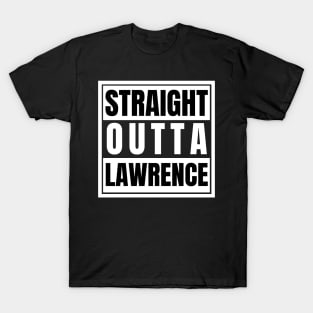 Straight Outta Lawrence Supernatural Birth Town Birth Place Papa Winchester Dean Sammy T-Shirt